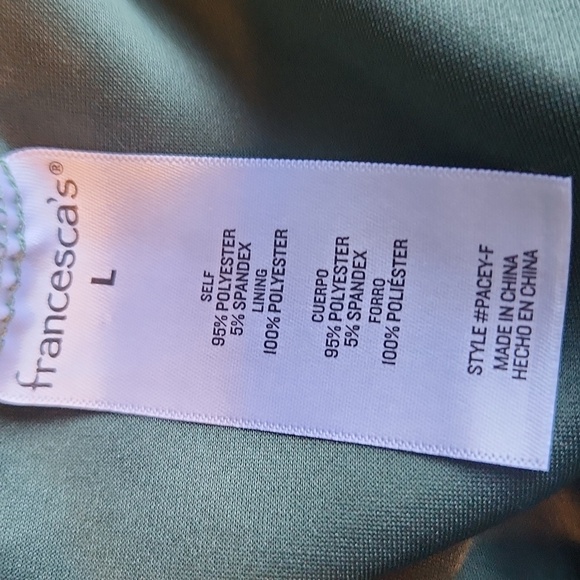 Miami for Francesca’s Ruched Sage Green Mini Dress - Picture 13 of 13